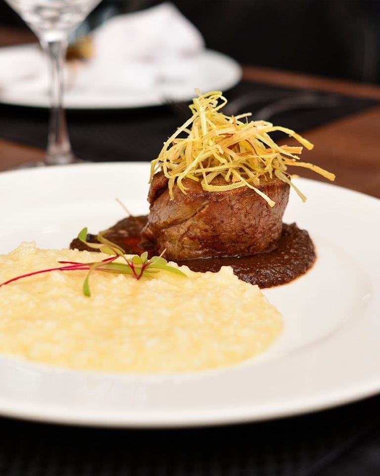 Foto do prato Filé Mignon com Arroz à Piemontesa